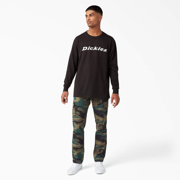 Slim Fit Cargo Pants - Hunter Green Camo (HRC) image number 7