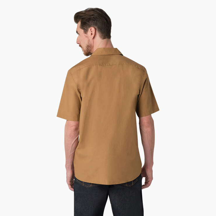 Dickies 1922 Short Sleeve Work Shirt - Rinsed Maple (RMA) image number 2