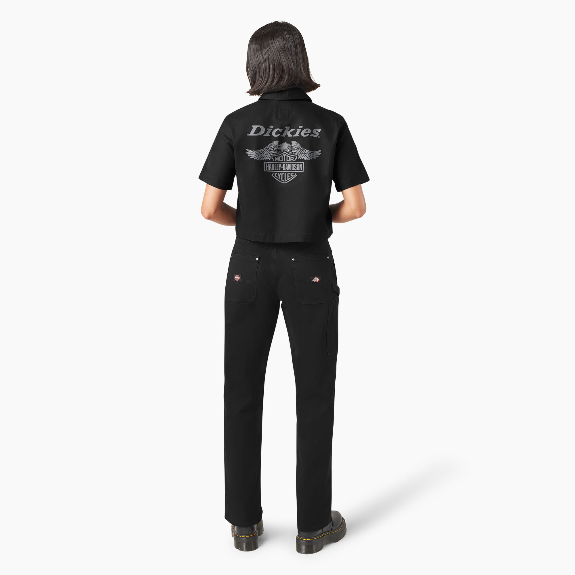 コラボ【Harley Davidson×Dickies】Eagle グラフィック Tシャツ Dickies x Harley-Davidson Heavyweight Flaming Eagle Tee
