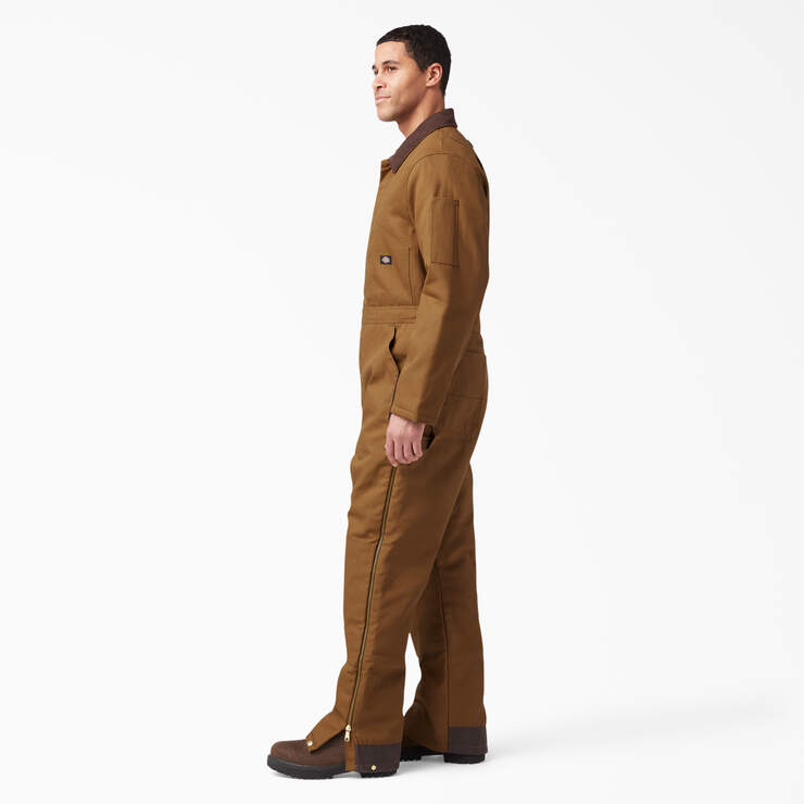 Duck Insulated Coveralls - Brown Duck (BD) image number 3