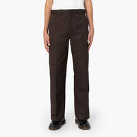Loose Fit Double Knee Work Pants - Dark Brown (DB)