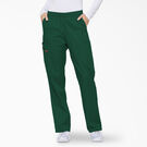 Women&#39;s EDS Signature Tapered Leg Cargo Scrub Pants - Hunter Green &#40;HTR&#41;