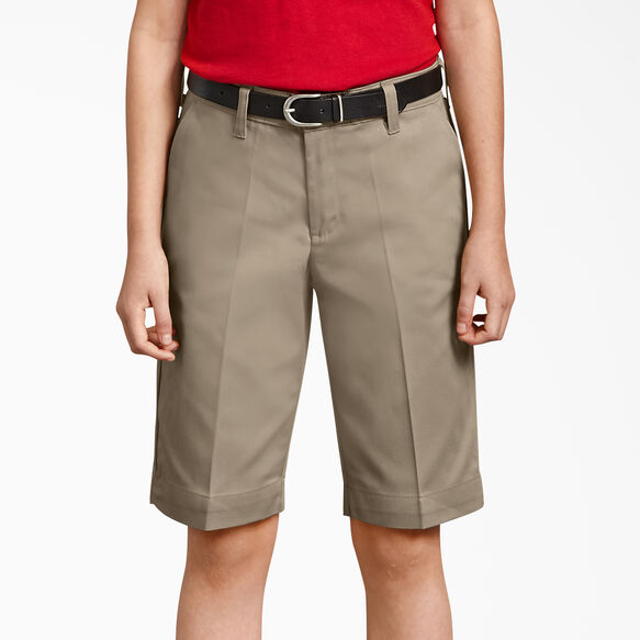 Girls&#39; Classic Fit Bermuda Shorts, 4-20 - Desert Sand &#40;DS&#41;