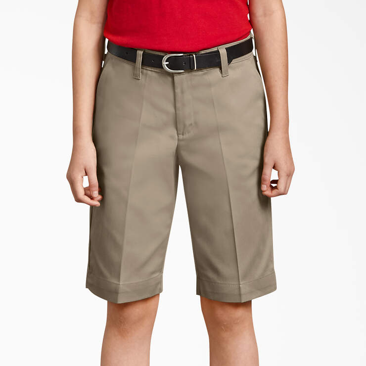Girls' Classic Fit Bermuda Shorts, 4-20 - Desert Sand (DS) image number 4