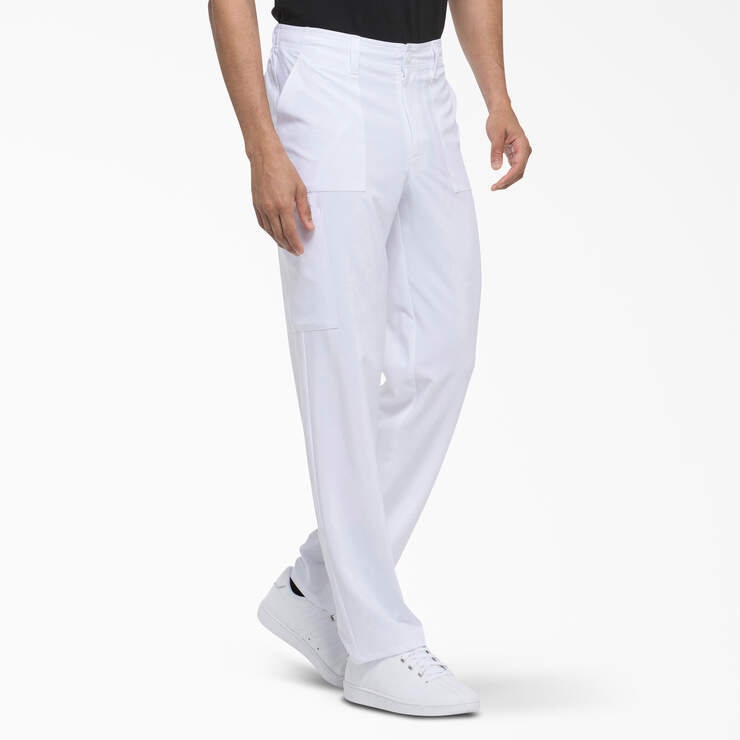 Men's EDS Essentials Scrub Pants - White (DWH) image number 4