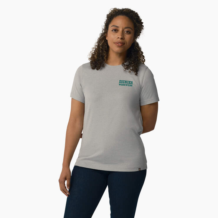 Women's Heavyweight Workwear Graphic T-Shirt - Heather Gray (H2) image number 2