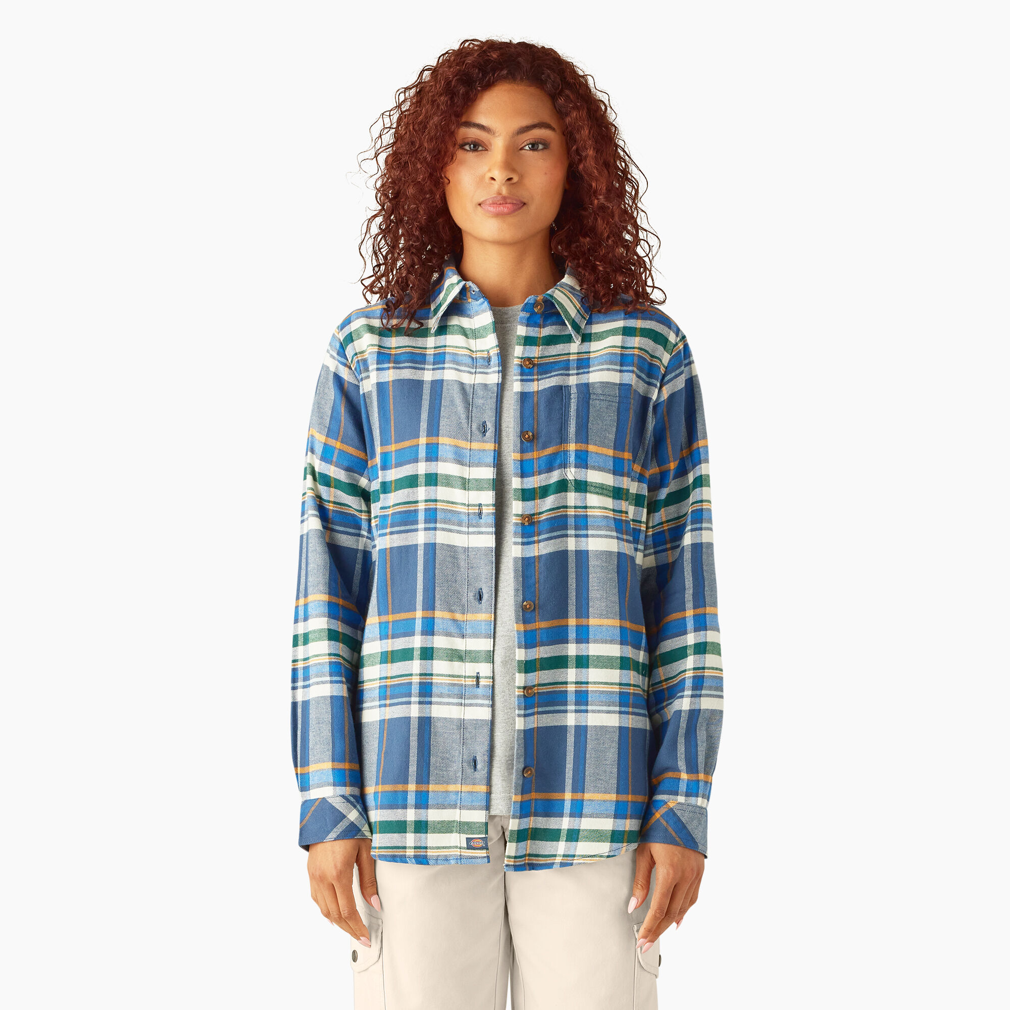 Women's checked shirt with hood outlet