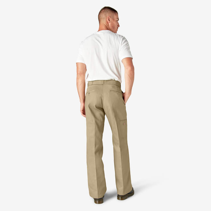 Loose Fit Double Knee Work Pants - Khaki (KH) image number 10