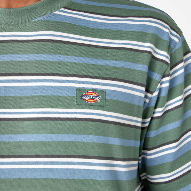 Glade Spring Striped T-Shirt - Coronet Blue Stripe (HYR) image number 7