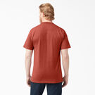 Heavyweight Heathered Short Sleeve Pocket T-Shirt - Rustic Red Heather &#40;RRH&#41;