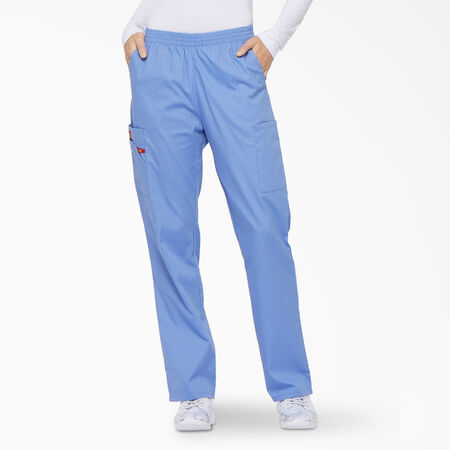Women&#39;s EDS Signature Tapered Leg Cargo Scrub Pants - Ceil Blue &#40;CBL&#41;