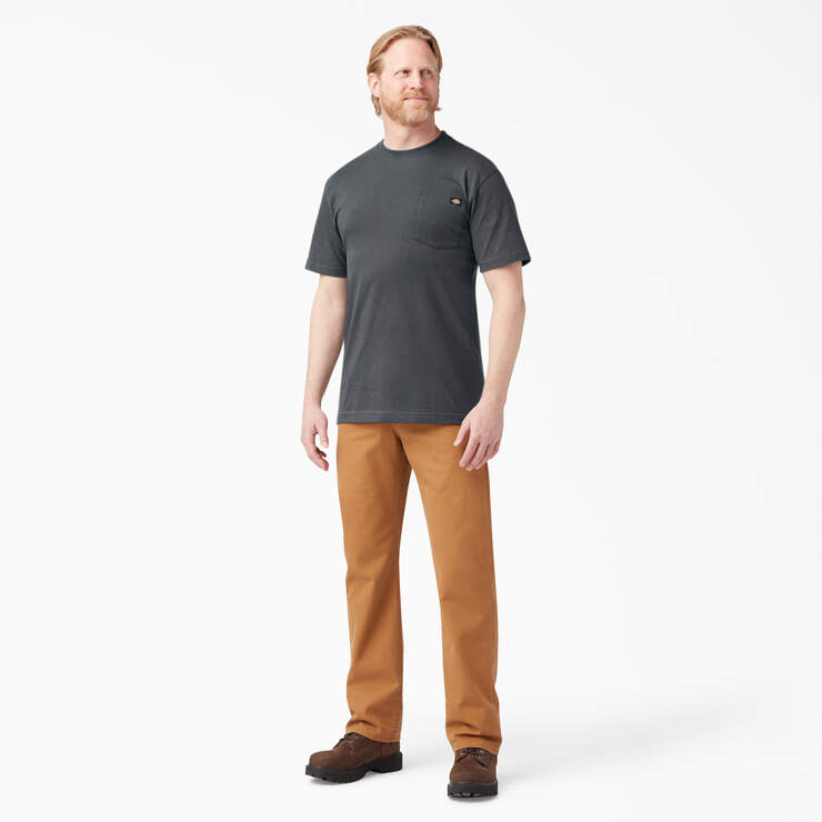 Lightweight Short Sleeve Pocket T-Shirt - Charcoal Gray (CH) image number 8