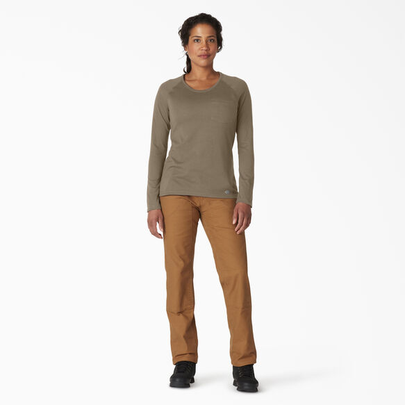 Women&#39;s Cooling Long Sleeve T-Shirt - Military Green Heather &#40;MLD&#41;