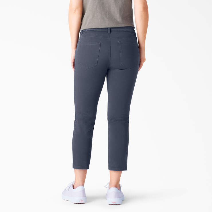 Women's Perfect Shape Skinny Fit Capri Pants - Rinsed Navy (RNV) image number 2