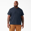 Heavyweight Short Sleeve Henley T-Shirt - Dark Navy &#40;DN&#41;