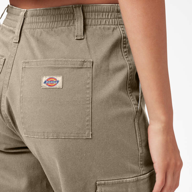 Women's High Rise Fit Cargo Jogger Pants - Desert Sand (DS) image number 5