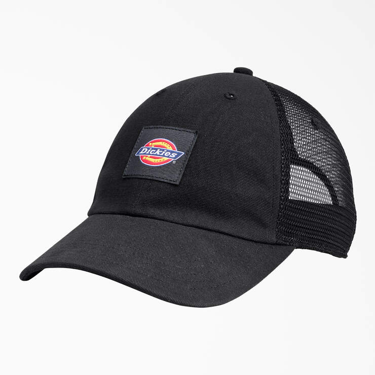 Canvas Trucker Hat - Black (BK) image number 1