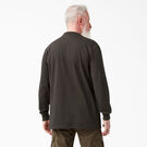 Long Sleeve Heavyweight Henley T-Shirt - Chocolate Brown &#40;CB&#41;
