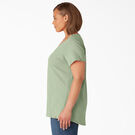 Women&#39;s Plus Short Sleeve V-Neck T-Shirt - Celadon Green &#40;C2G&#41;