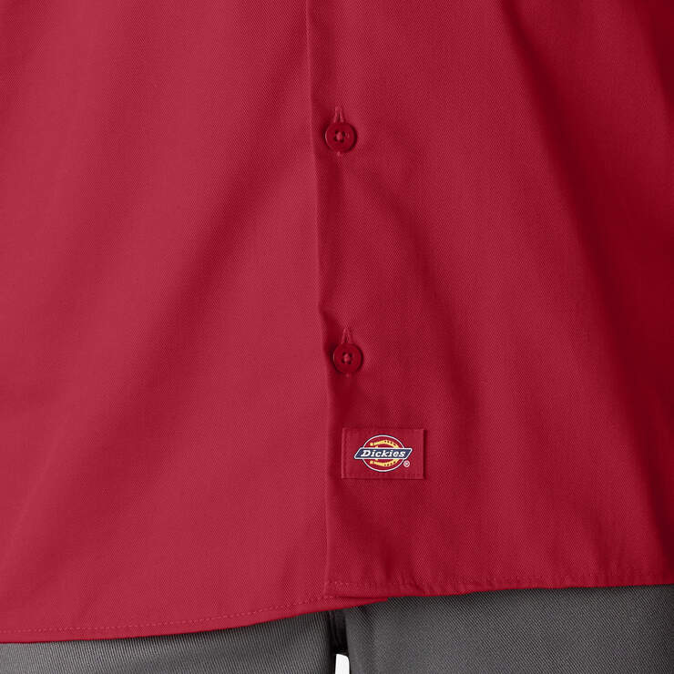 Short Sleeve Work Shirt - English Red (ER) image number 8