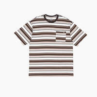 Relaxed Fit Striped Pocket T-Shirt - Chocolate Brown Stripe (CSR)