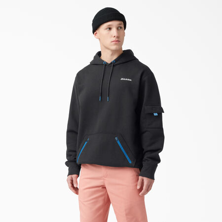 Fleece Cargo Hoodie - Black &#40;KBK&#41;