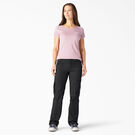 Women&#39;s Relaxed Fit Straight Leg Cargo Pants - Rinsed Black &#40;RBK&#41;