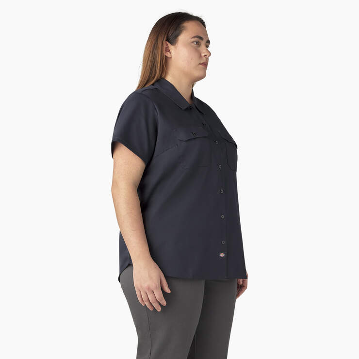 Women's Plus 574 Original Work Shirt - Dark Navy (ASN) image number 4