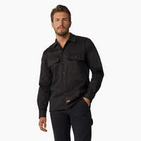 Dickies 1922 Premium Twill Long Sleeve Shirt - Rinsed Black (RBK)