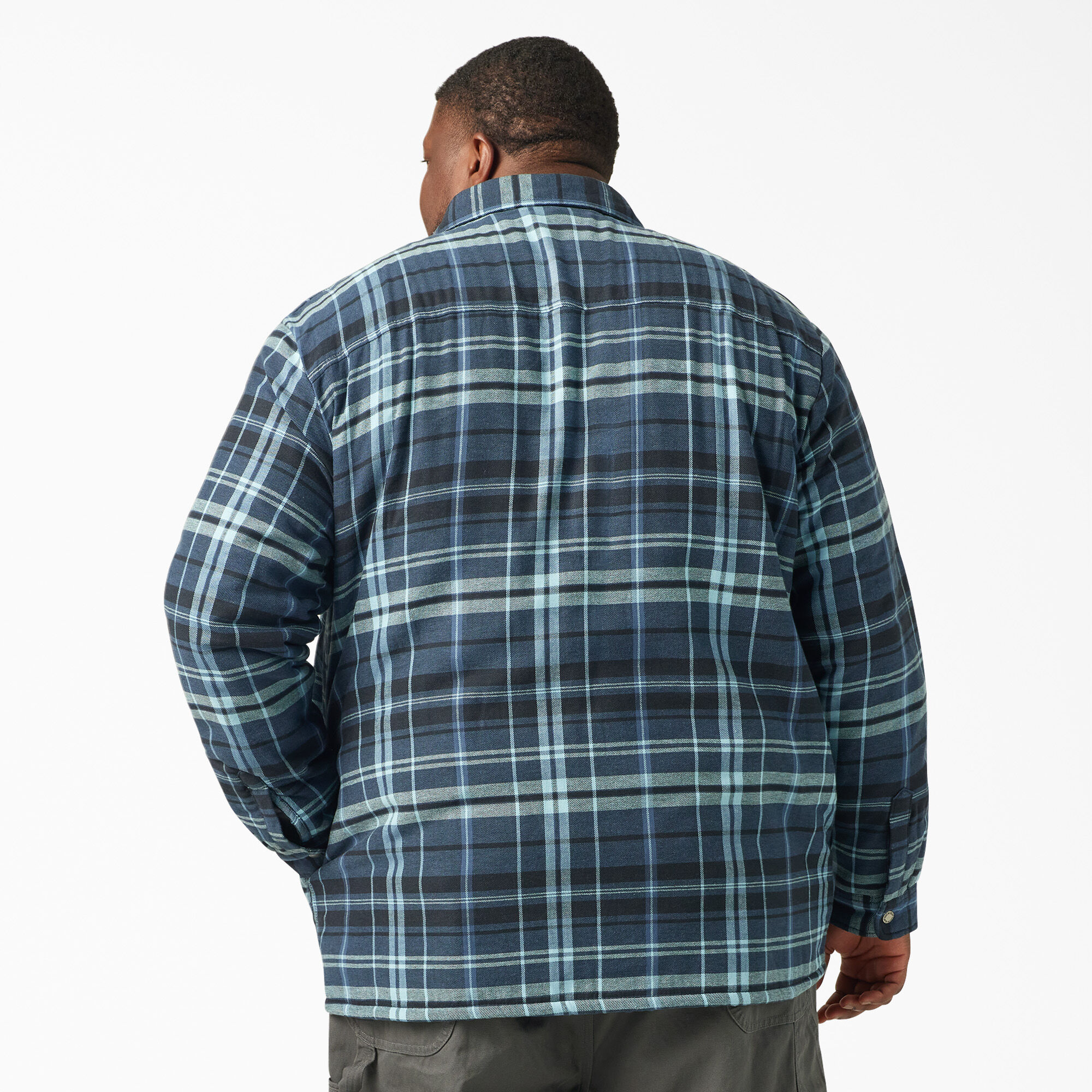 Men s Water Repellent Fleece Lined Flannel Shirt Jacket Dickies US