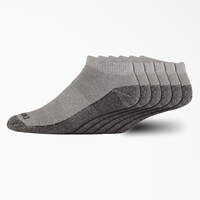 Dri-Tech No Show Socks, Size 6-12, 6-Pack - Gray (GY)