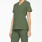 Women&#39;s EDS Signature Mock Wrap Scrub Top - Olive Green &#40;OLI&#41;