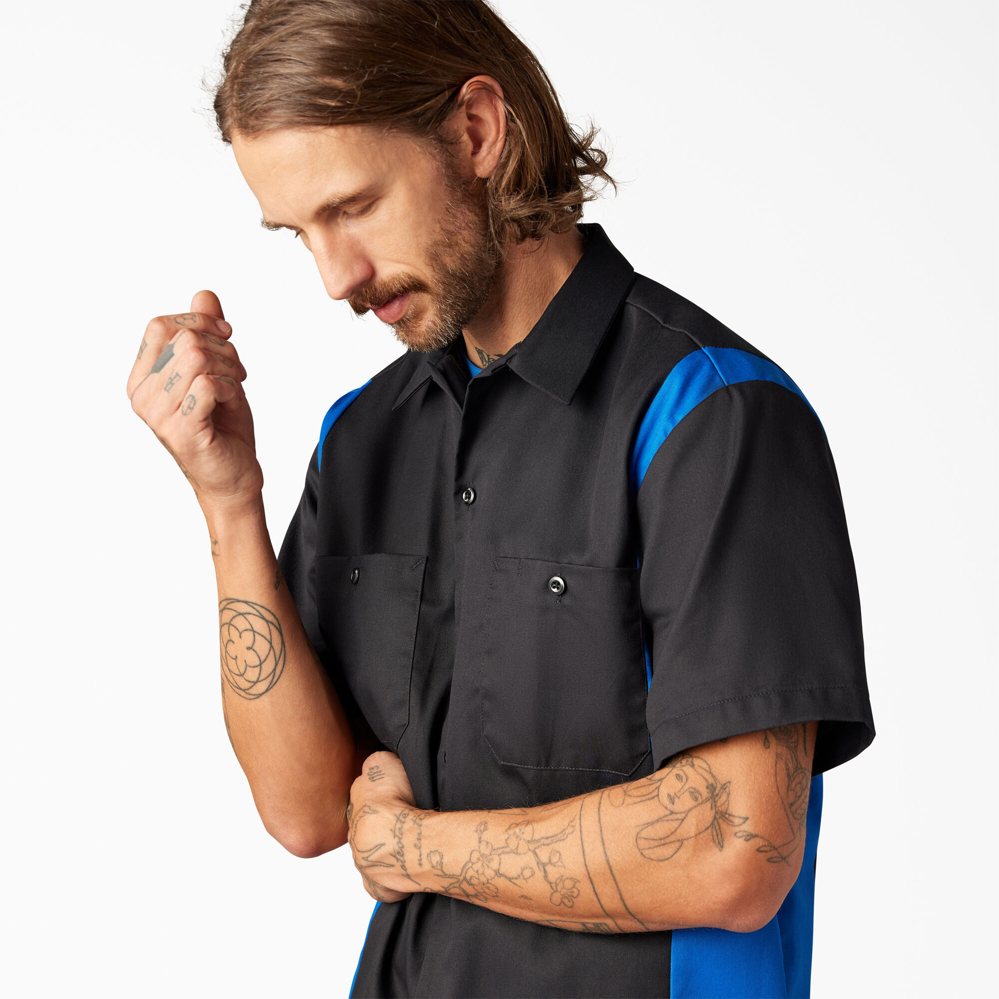 Two tone t shirts short sleeve 2025