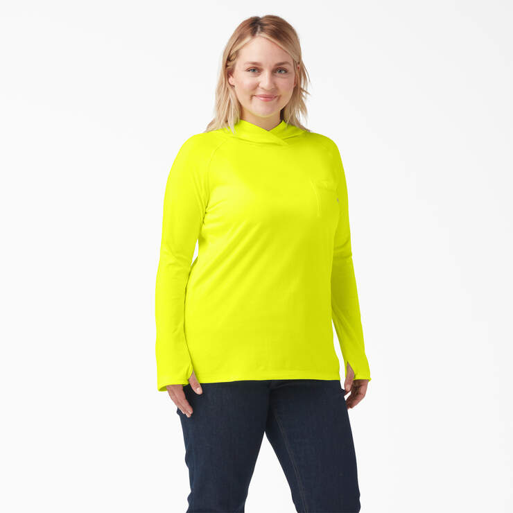 Women's Plus Cooling Performance Sun Shirt - Bright Yellow (BWD) image number 1