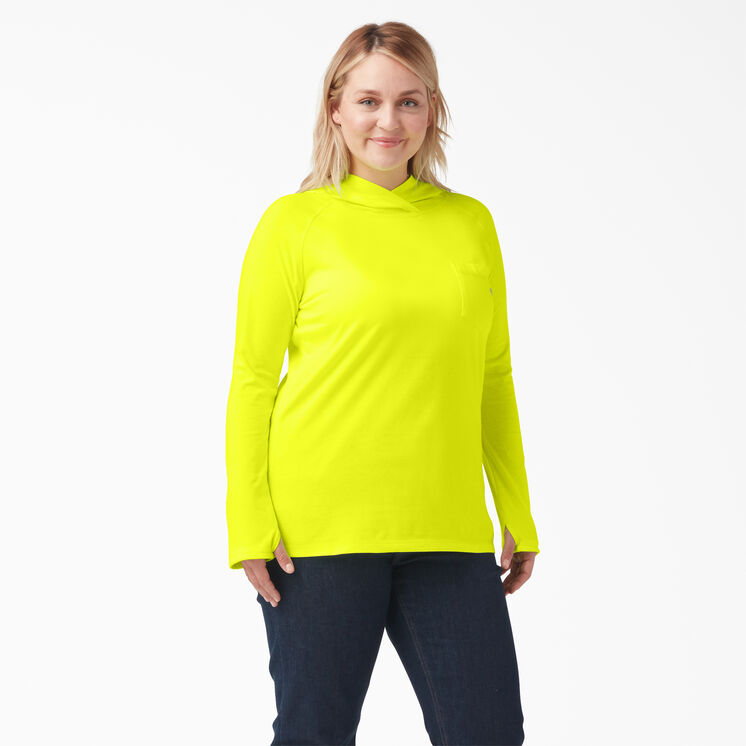 Women&#39;s Plus Cooling Performance Sun Shirt - Bright Yellow &#40;BWD&#41;