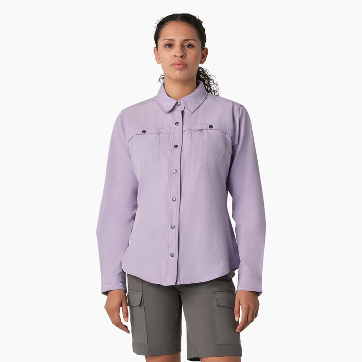 Women&#39;s Cooling Roll-Tab Work Shirt - Purple Rose &#40;URD&#41;