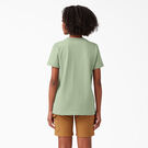 Women&#39;s Heavyweight Short Sleeve Pocket T-Shirt - Celadon Green &#40;C2G&#41;