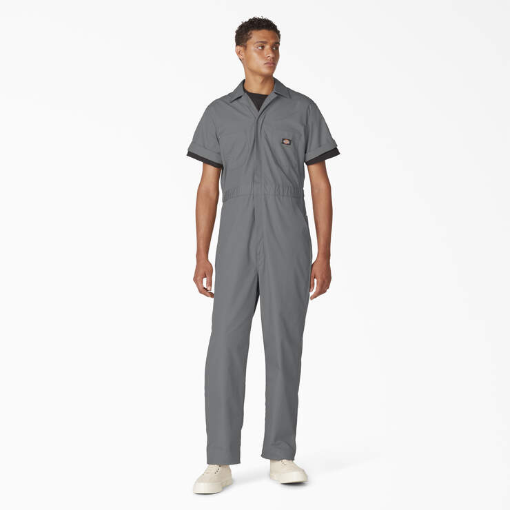 Short Sleeve Coveralls - Gray (GY) image number 7