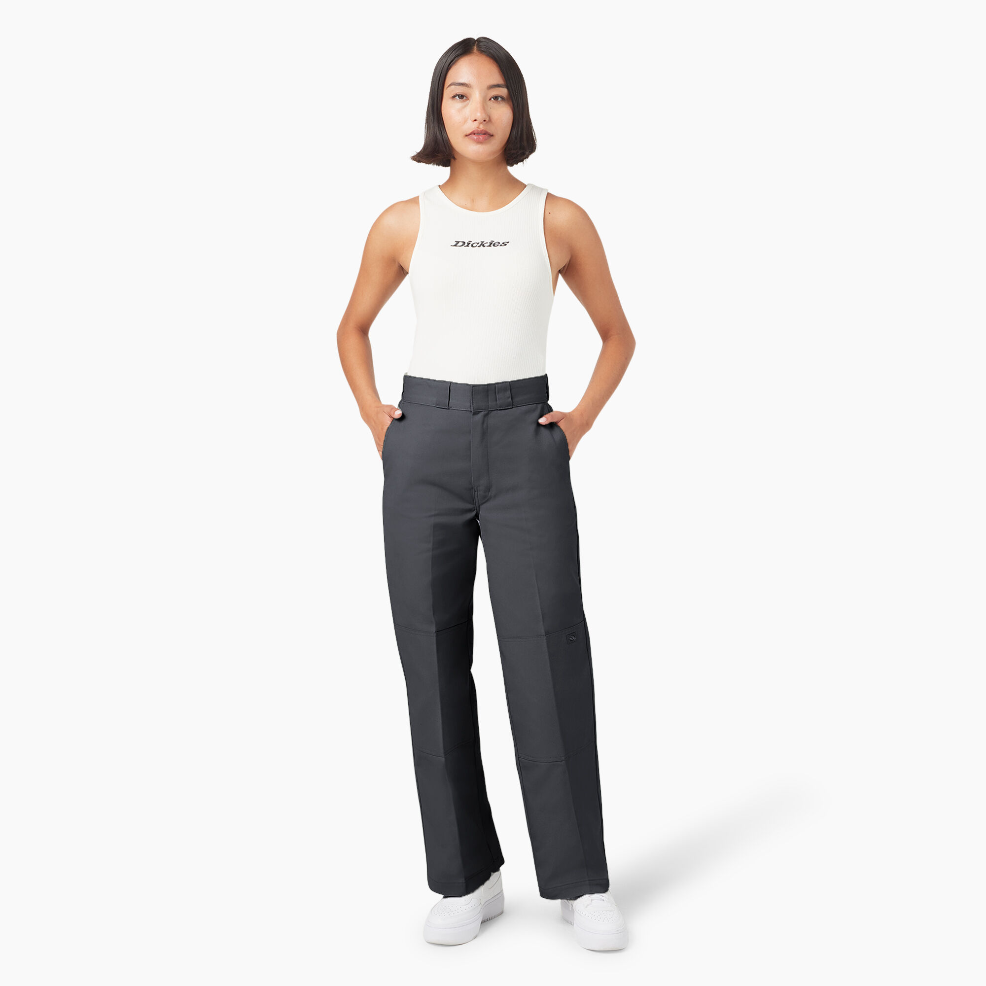Women s Loose Fit Double Knee Work Pants Dickies US