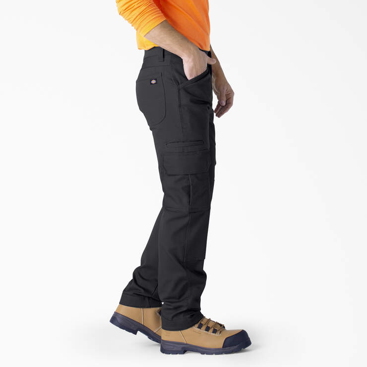FLEX DuraTech Relaxed Fit Ripstop Cargo Pants - Black (BK) image number 4