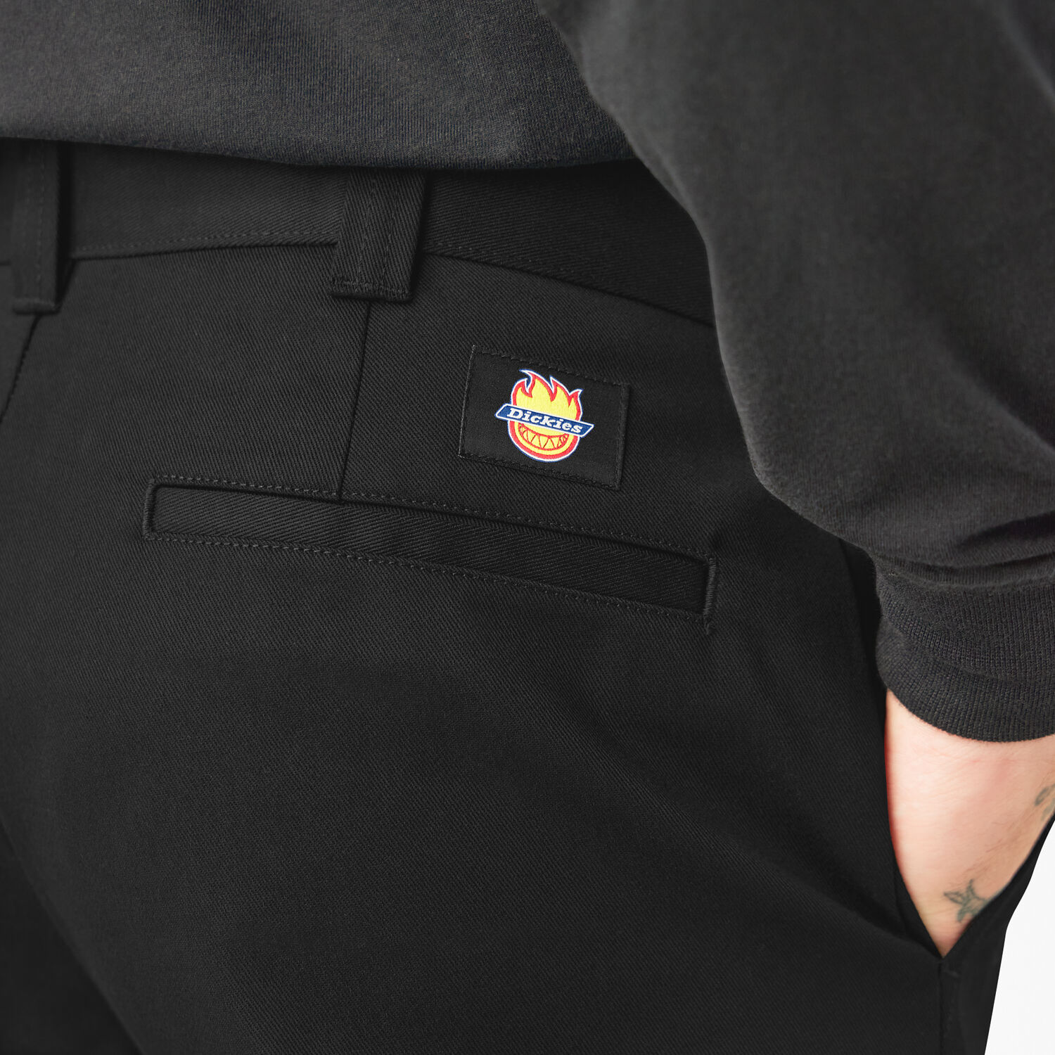 Dickies X Spitfire Flannel Cuff Pants Black Dickies US