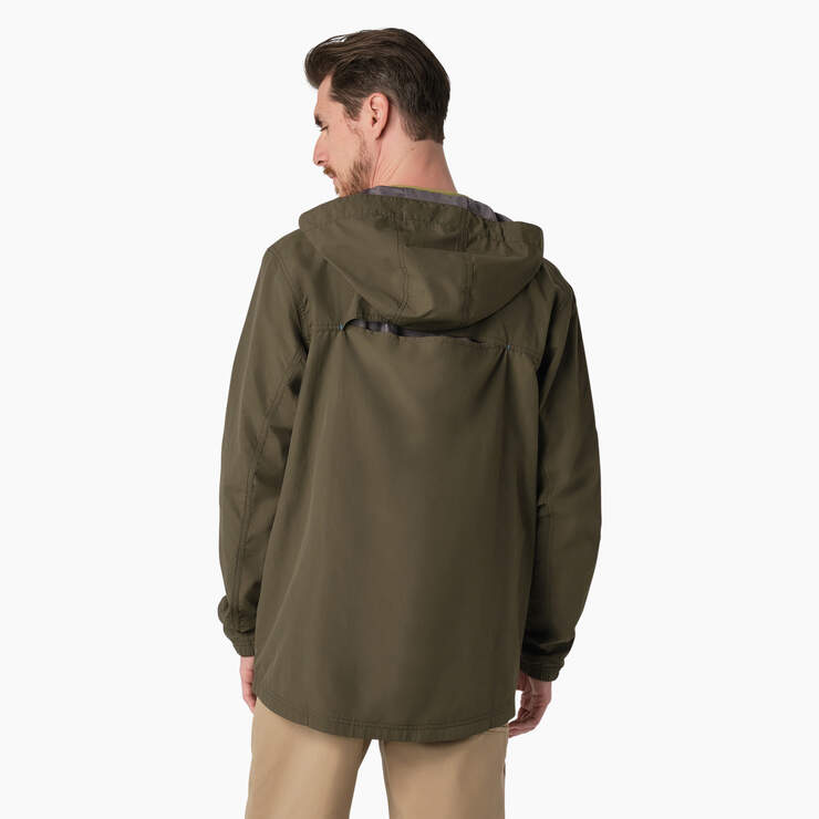 ProTect Cooling Hooded Ripstop Jacket - Moss Green (MS) image number 2