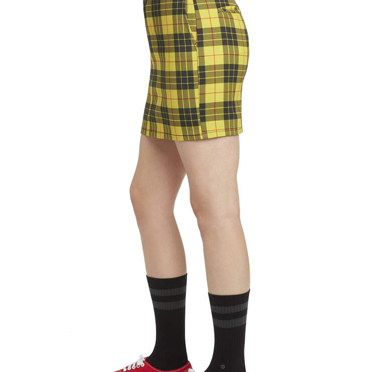Dickies Girl Juniors' Plaid Skirt - Yellow (YL) image number 3