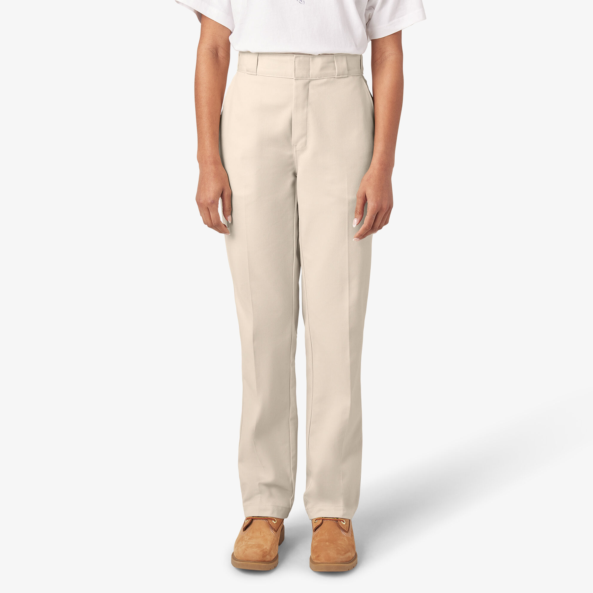 White dickies sales women's work pants