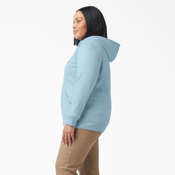 Women&#39;s Plus Heavyweight Full-Zip Hoodie - Clear Blue &#40;EU&#41;