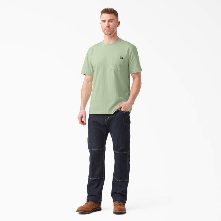 Heavyweight Short Sleeve Pocket T-Shirt - Celadon Green (C2G) image number 4