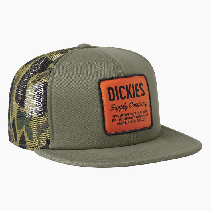 Dickies Supply Company Trucker Hat - Moss Green (MS) image number 1