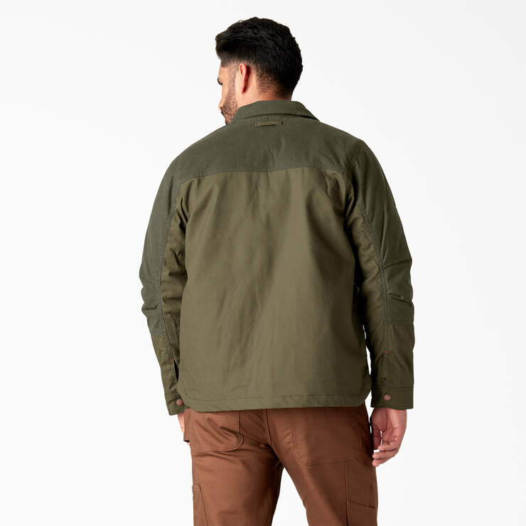 Waxed Canvas Service Jacket - Moss Green (MS) image number 2