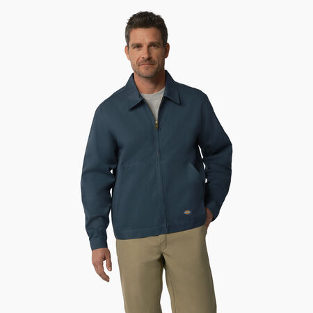 the iconic Ike has continued to evolve from its military roots to become a mainstay in authentic workwear styling. The generous fit across the shoulders and chest makes Unlined Eisenhower Jacket a universal fit for all. Featuring a sturdy cotton/poly twill construction - Airforce Blue &#40;AF&#41;