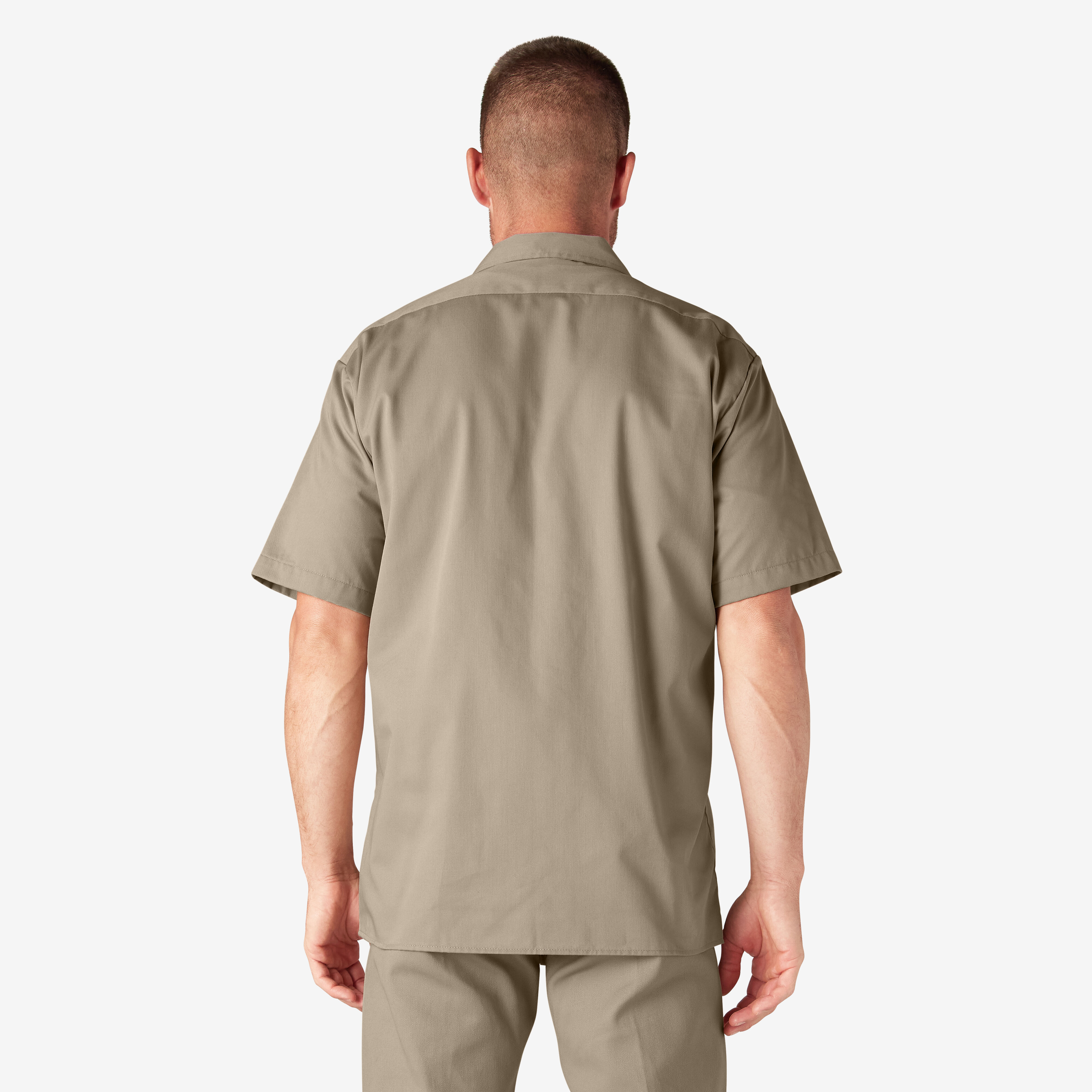 Short Sleeve Work Shirt, Desert Khaki